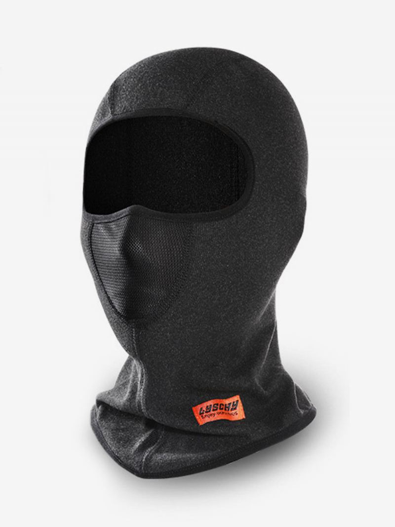 Varme Hetter Vinter Fløyel Ridemasker Motorsykkel Utendørs Pustende Vindtett Ansikt Kinis - Svart