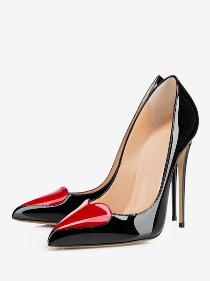 Høye Hæler For Kvinner Med Spiss Tå Stiletthæl Sexy Pumps I Svart