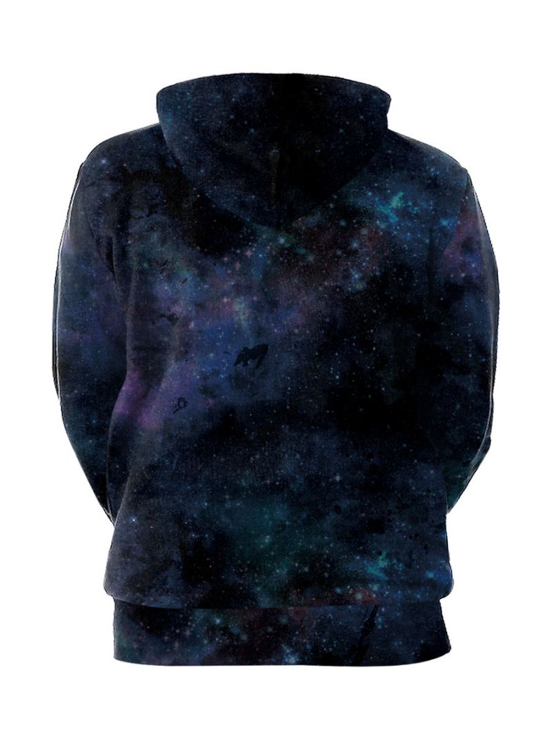Menn Hettegensere Hette Langermet Polyester Scary Sweatshirt - Sort
