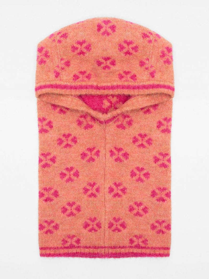 Jacquard Strikkehette Elegant Mote Høst Vinter Damelue - Rosa