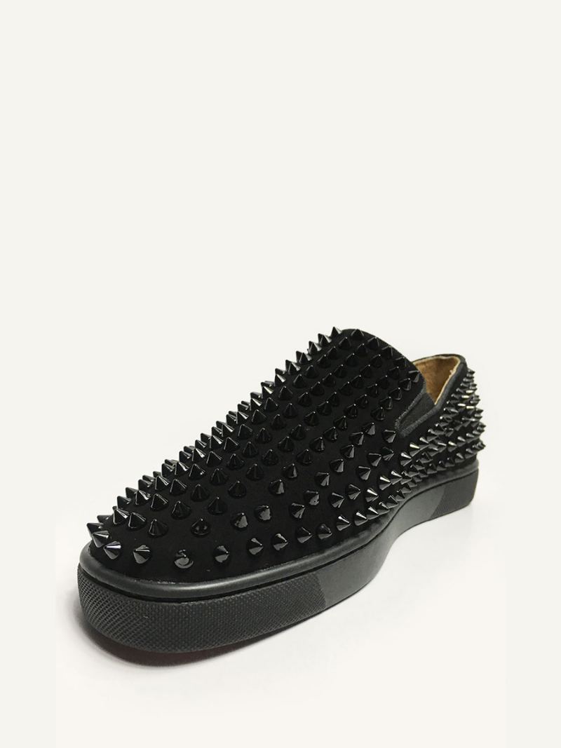 Herre Røde Suede Spikes Slip On Sneakers